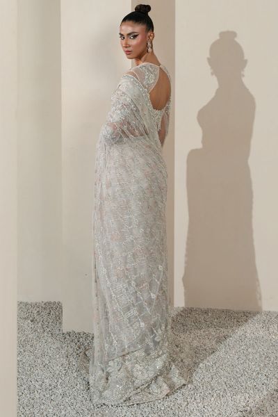 Picture of White Orchid Saree